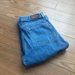 Blue Wash L.L. Bean Flannel Lined Jeans